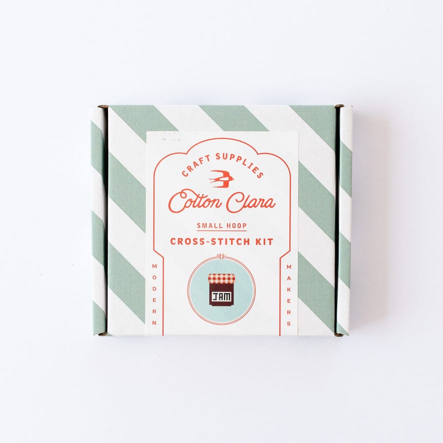 Cotton Clara Cross Stitch Kit Jam Cross Stitch Kit