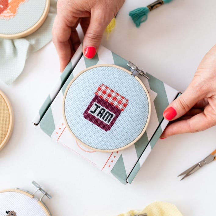 Cotton Clara Cross Stitch Kit Jam Cross Stitch Kit