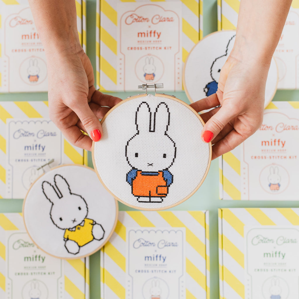 Cotton Clara Cross Stitch Kit Miffy Dungaree Cross Stitch Kit