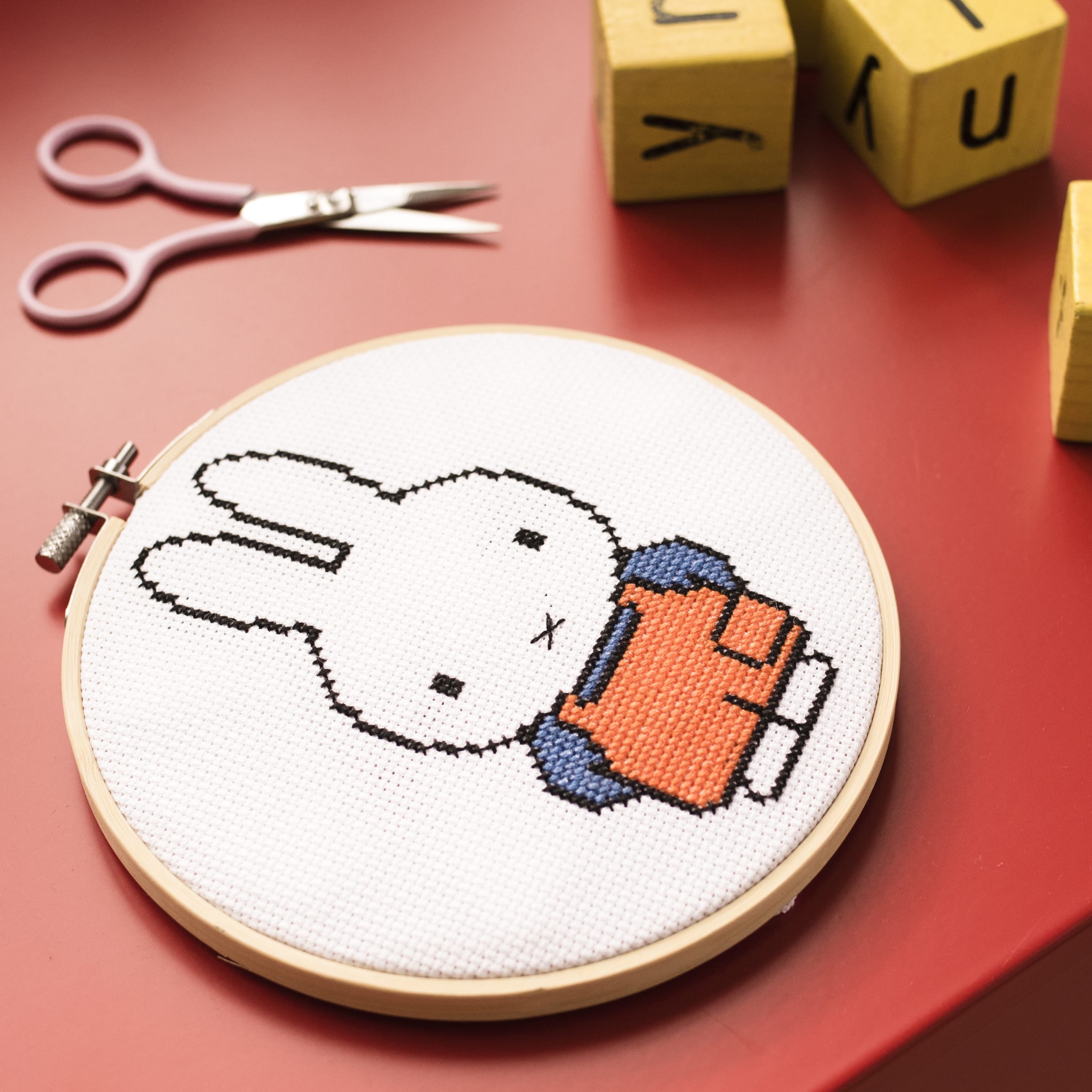 Cotton Clara Cross Stitch Kit Miffy Dungaree Cross Stitch Kit