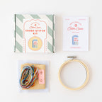 Cotton Clara Cross Stitch Kit Oat Milk Cross Stitch Kit