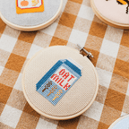 Cotton Clara Cross Stitch Kit Oat Milk Cross Stitch Kit