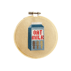 Cotton Clara Cross Stitch Kit Oat Milk Cross Stitch Kit