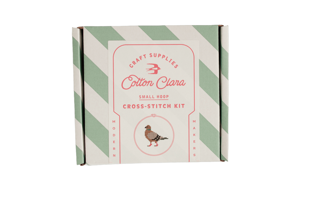 Cotton Clara Cross Stitch Kit Pigeon Cross Stitch Kit