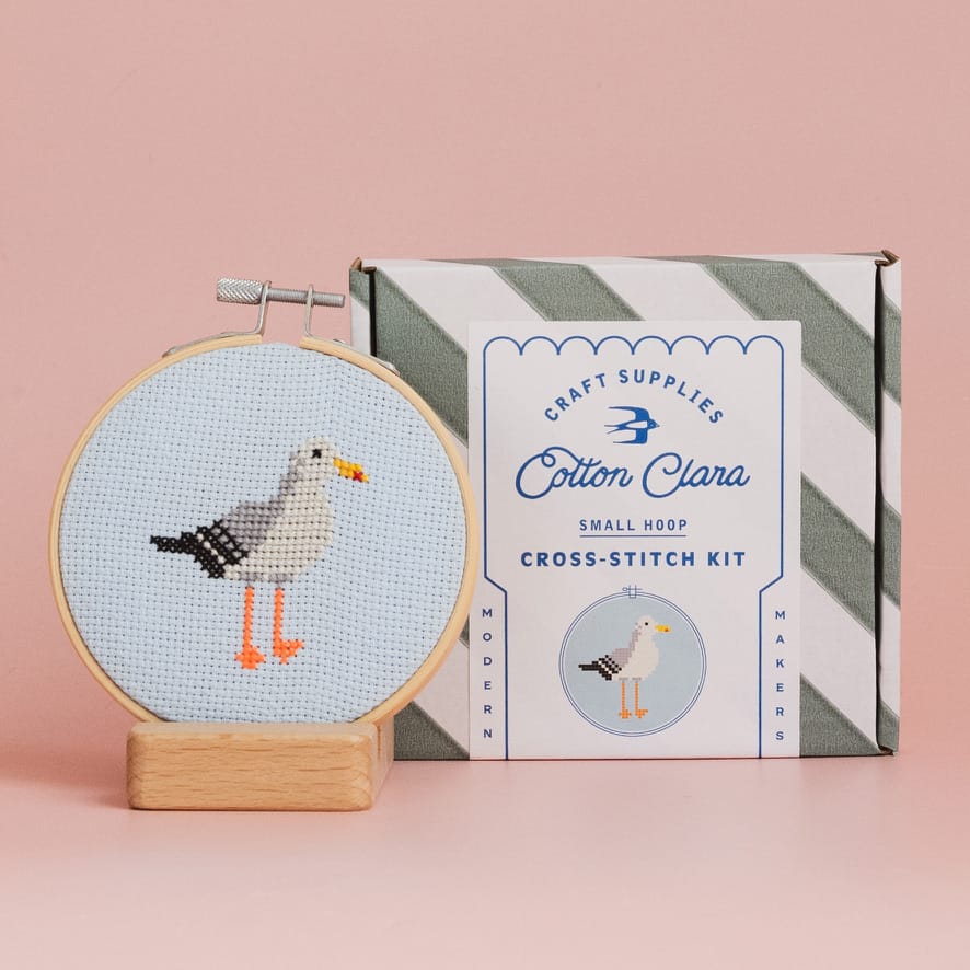 Cotton Clara Cross Stitch Kit Seagull Cross Stitch Kit
