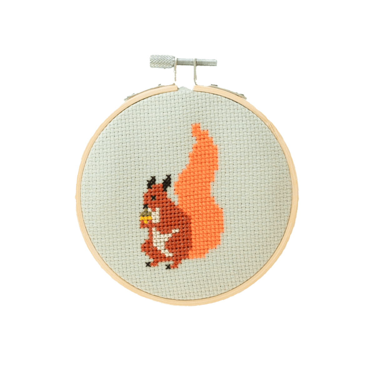 Cotton Clara Cross Stitch Kit Squirrel Cross Stitch Kit