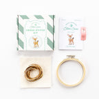 Cotton Clara Deer Beginner Cross Stitch Kit