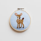 Cotton Clara Deer Beginner Cross Stitch Kit