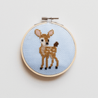 Cotton Clara Deer Cross Stitch PDF Pattern – Instant Download