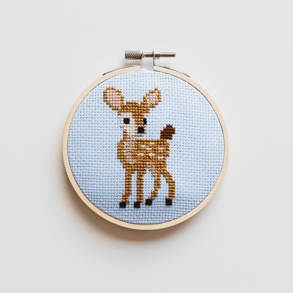 Cotton Clara Deer Cross Stitch PDF Pattern – Instant Download