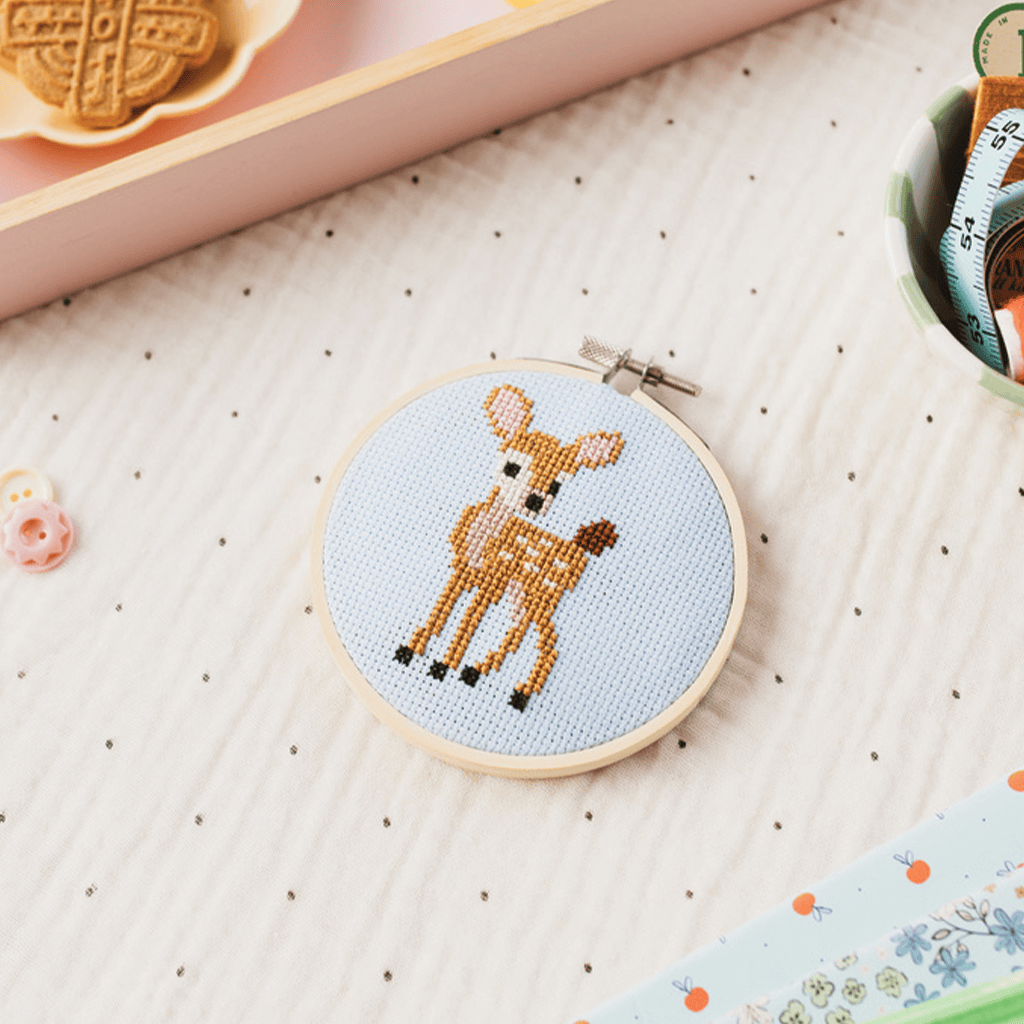 Cotton Clara Deer Cross Stitch PDF Pattern – Instant Download