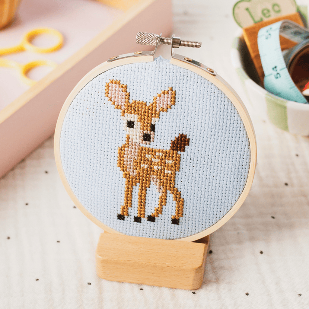 Cotton Clara Deer Cross Stitch PDF Pattern – Instant Download