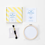 Cotton Clara Embroidery Kits Bee Embroidery Hoop Kit