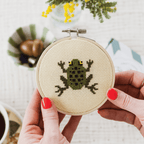 Cotton Clara Frog Cross Stitch Kit