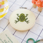 Cotton Clara Frog Mini Cross Stitch PDF Pattern – Instant Download