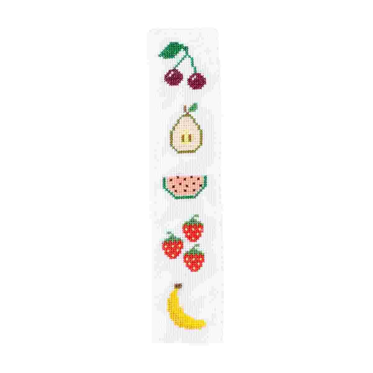 Cotton Clara Fruity Bookmark Cross Stitch Kit