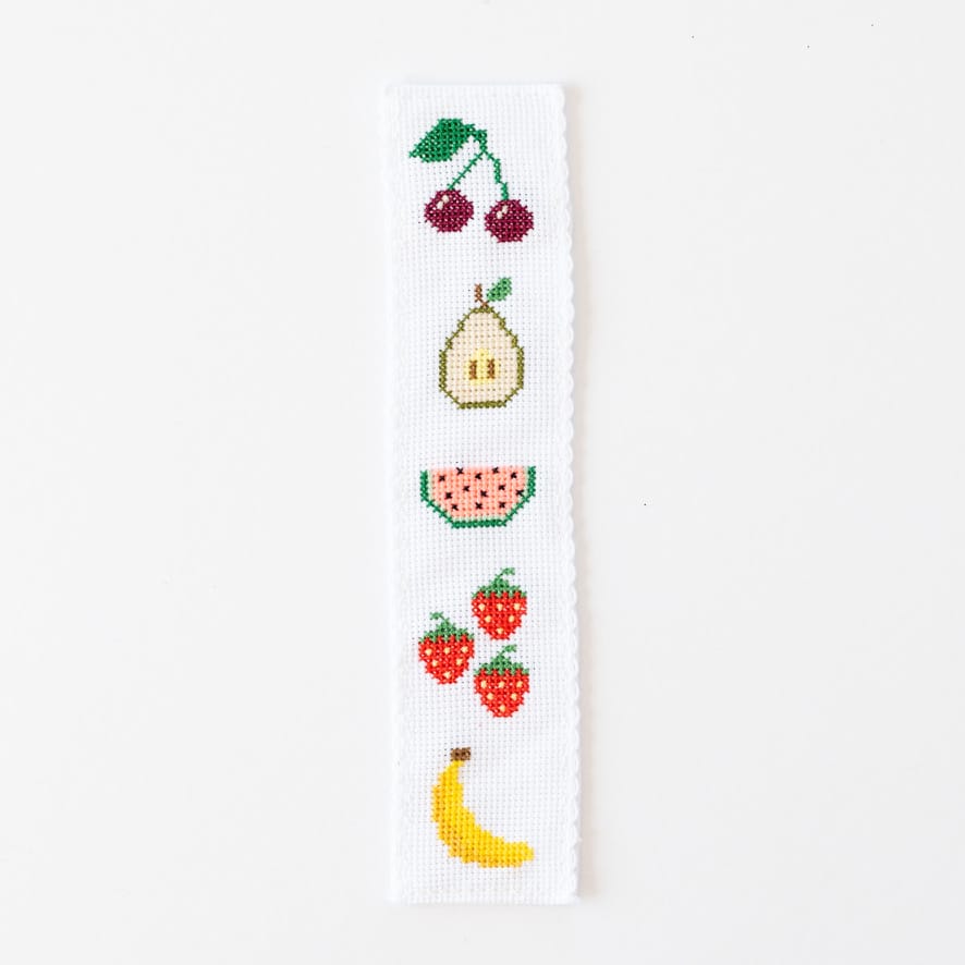 Cotton Clara Fruity Bookmark Cross Stitch Kit