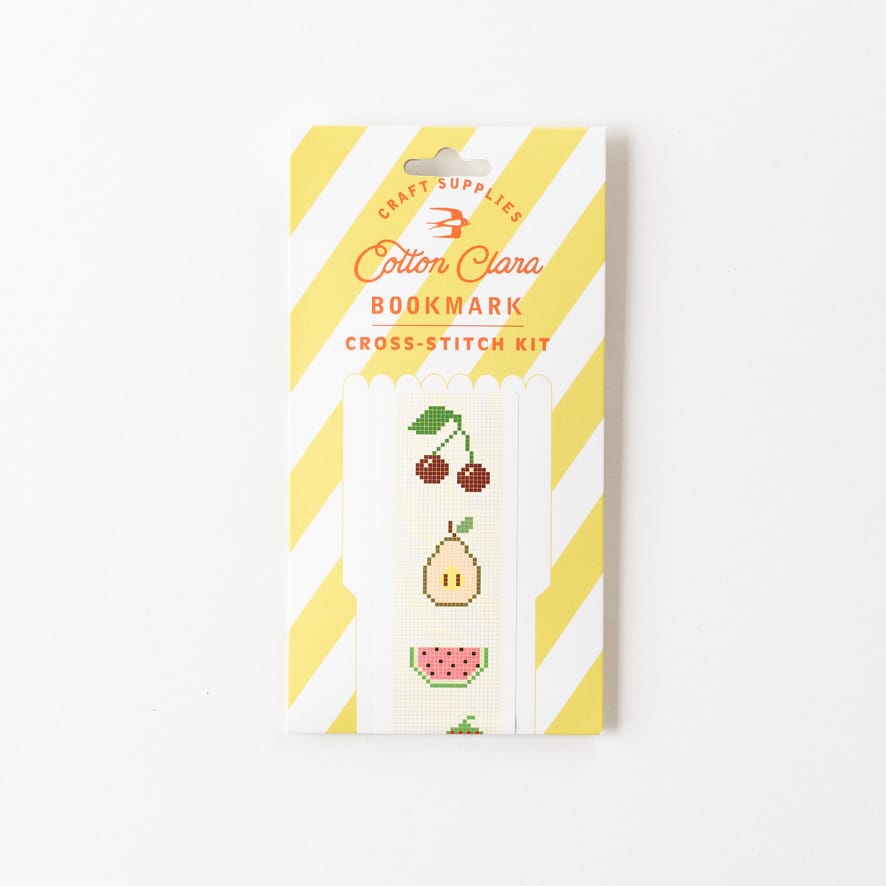 Cotton Clara Fruity Bookmark Cross Stitch Kit