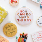 Cotton Clara Fungi Embroidery Hoop Kit