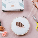 Cotton Clara Hedgehog Cross Stitch Kit