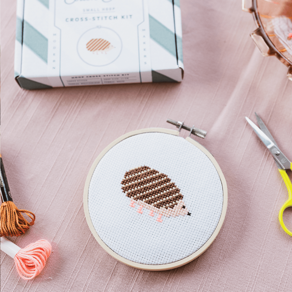 Cotton Clara Hedgehog Cross Stitch Kit