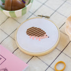 Cotton Clara Hedgehog Cross Stitch Kit
