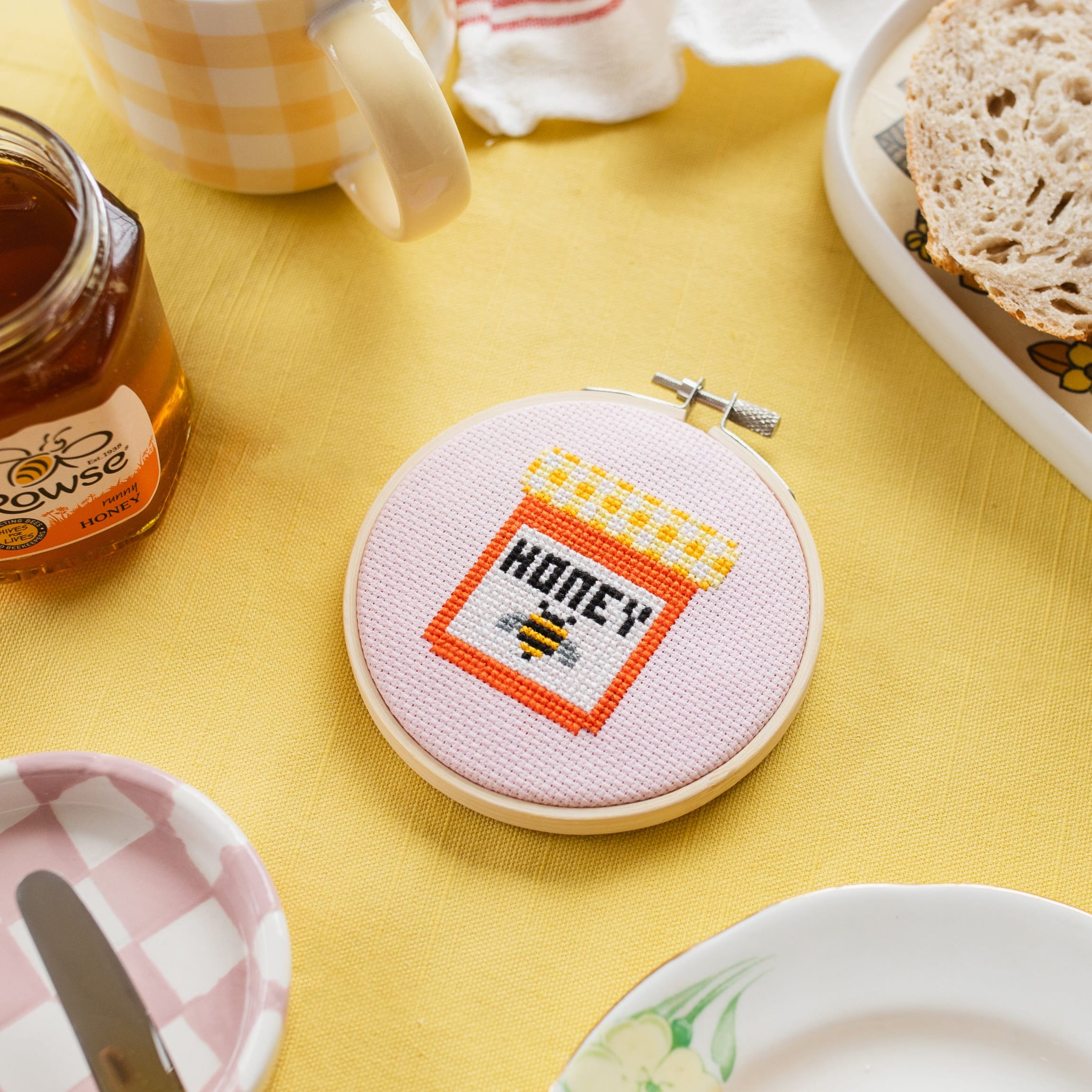 Cotton Clara Honey Mini Cross Stitch PDF Pattern – Instant Download