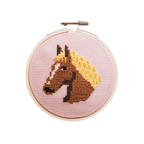 Cotton Clara Horse Beginner Cross Stitch Kit