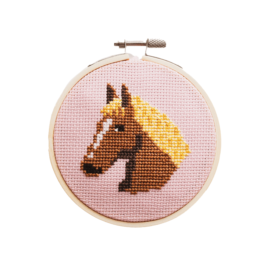 Cotton Clara Horse Beginner Cross Stitch Kit