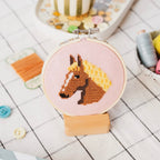 Cotton Clara Horse Beginner Cross Stitch Kit