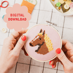 Cotton Clara Horse Cross Stitch PDF Pattern – Instant Download