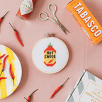 Cotton Clara Hot Sauce Cross Stitch Kit