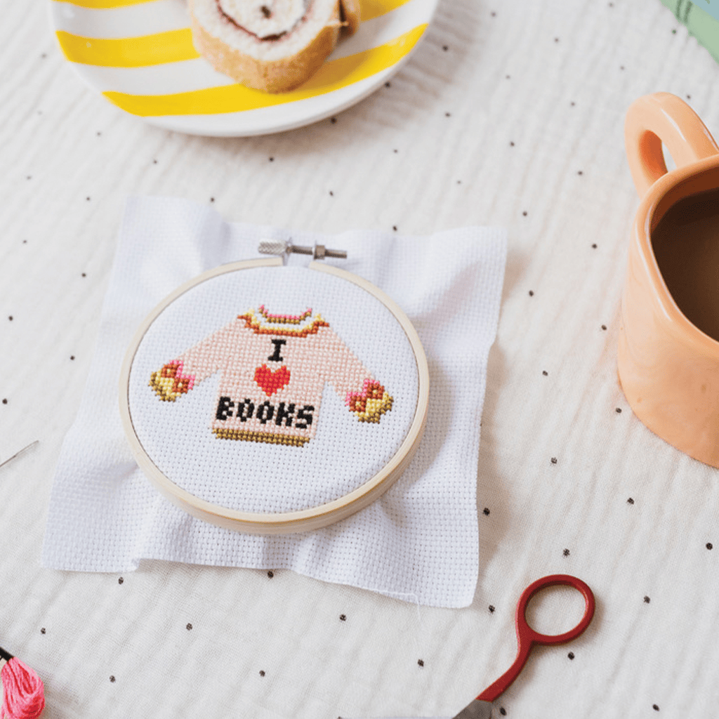 Cotton Clara I Love Books Cross Stitch Kit