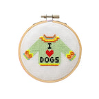 Cotton Clara I Love Dogs Mini Cross Stitch PDF Pattern – Instant Download
