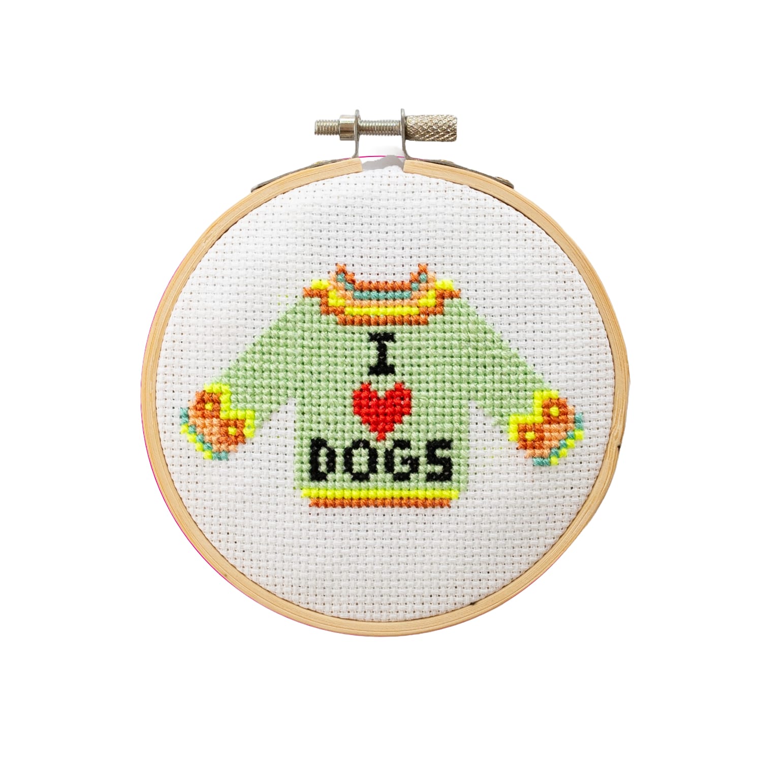 Cotton Clara I Love Dogs Mini Cross Stitch PDF Pattern – Instant Download