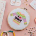 Cotton Clara I Love Taylor Mini Cross Stitch PDF Pattern – Instant Download