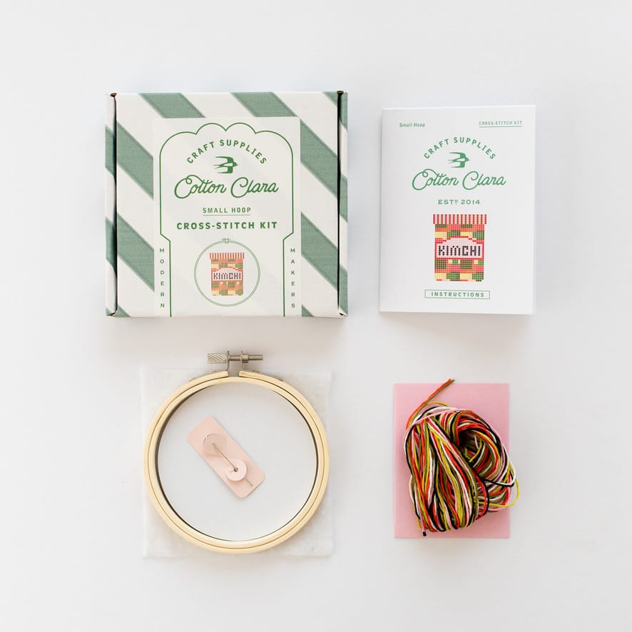 Cotton Clara Kimchi Cross Stitch Kit