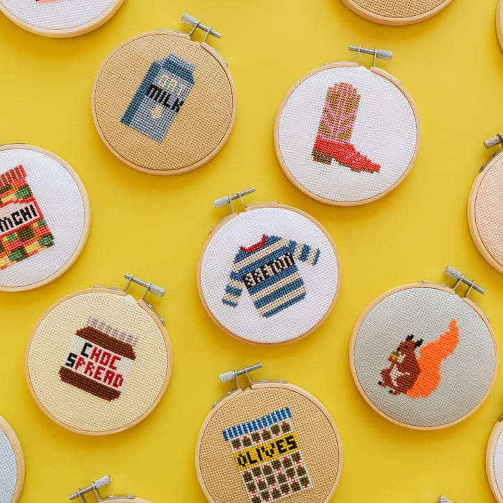 Cotton Clara Kimchi Mini Cross Stitch PDF Pattern – Instant Download