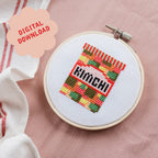 Cotton Clara Kimchi Mini Cross Stitch PDF Pattern – Instant Download