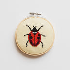 Cotton Clara Ladybird Beginner Cross Stitch Kit