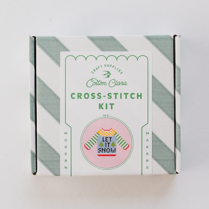 Cotton Clara Let it Snow Cross Stitch Kit