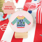 Cotton Clara Let It Snow Cross Stitch PDF Pattern – Instant Download