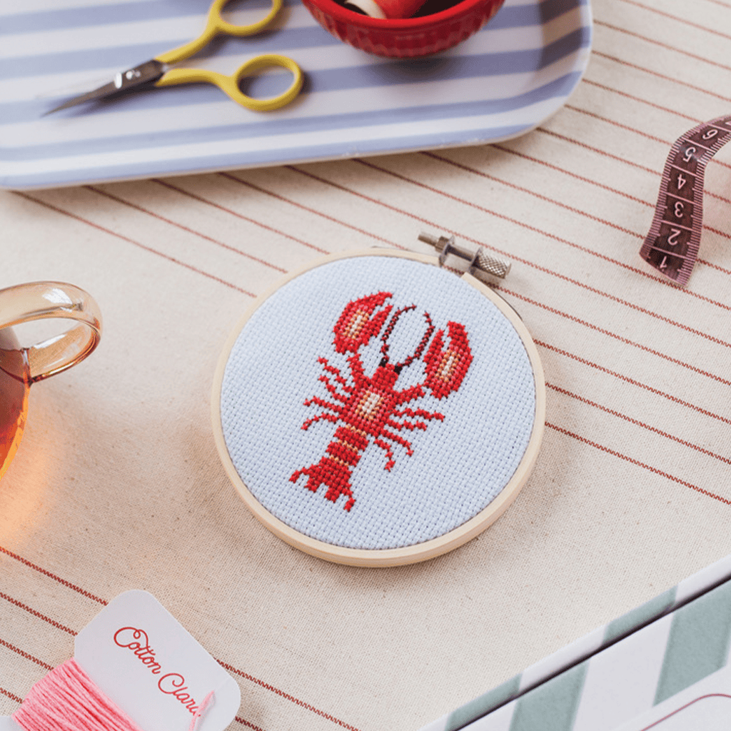 Cotton Clara Lobster Cross Stitch Kit