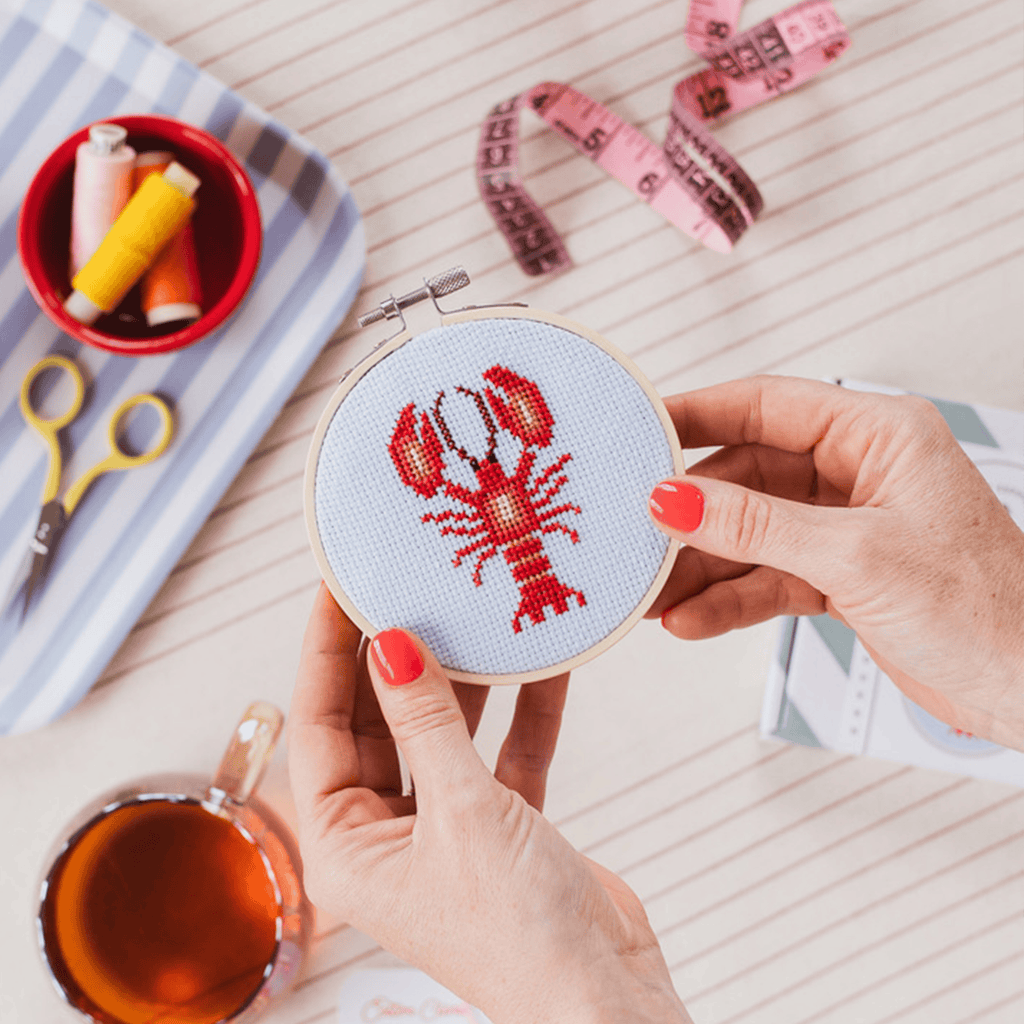 Cotton Clara Lobster Cross Stitch Kit