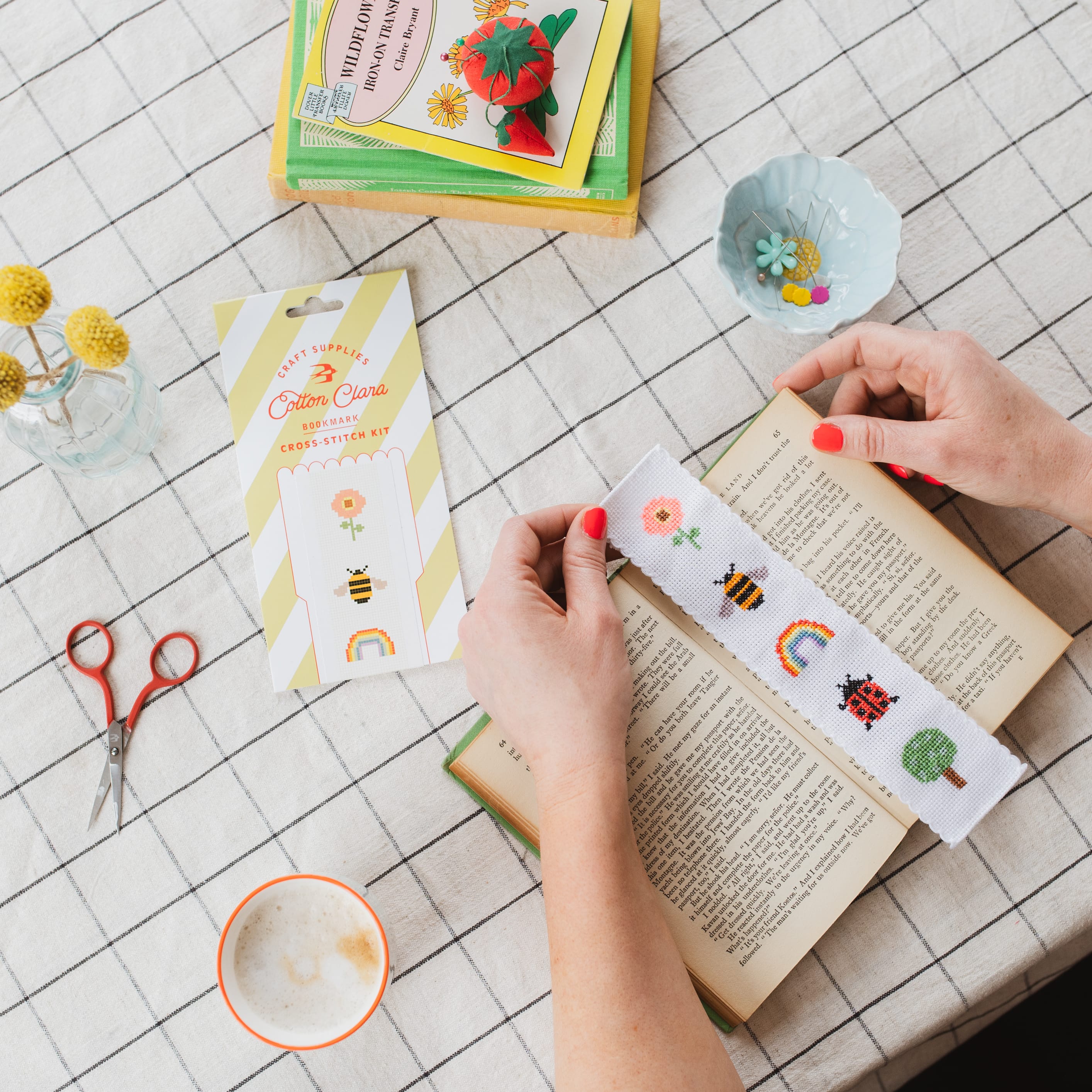 Cotton Clara Nature Bookmark Cross Stitch Kit