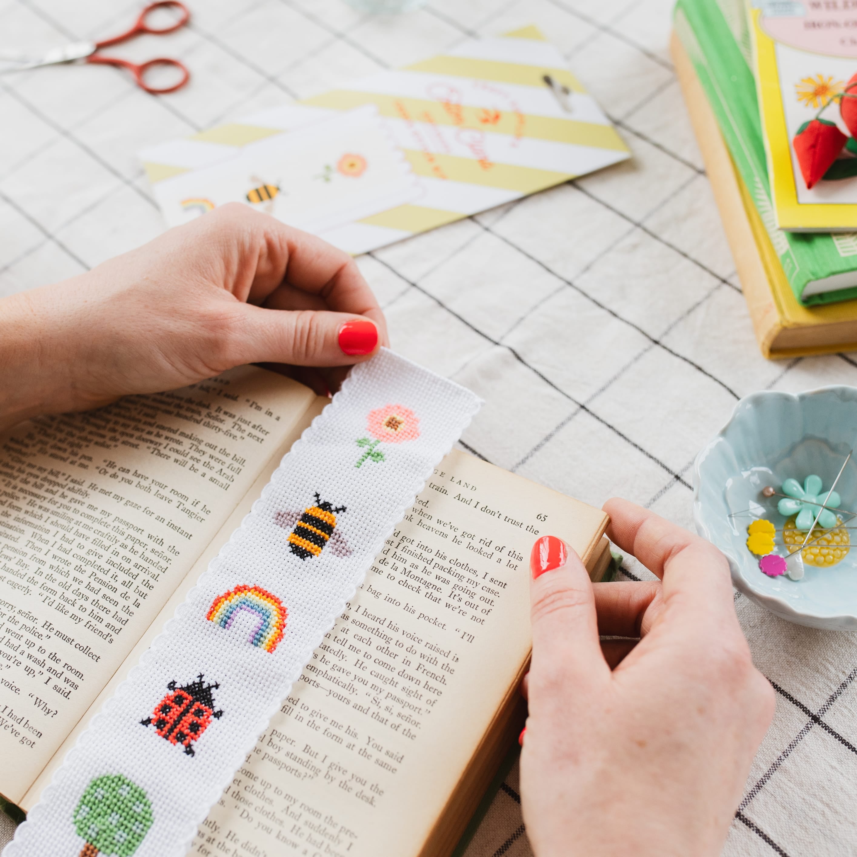 Cotton Clara Nature Bookmark Cross Stitch Kit