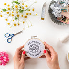 Cotton Clara Needlecraft Kits Help Each Other Grow Embroidery Hoop Kit