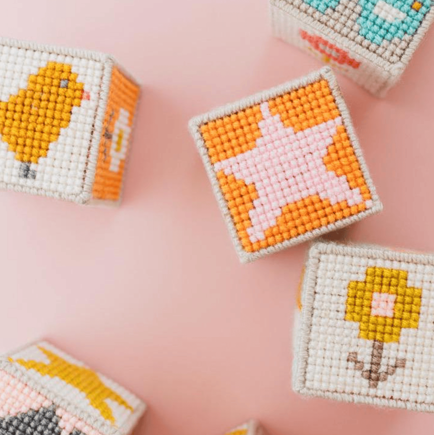 Cotton Clara Needlepoint Baby Blocks PDF Pattern - Instant Download