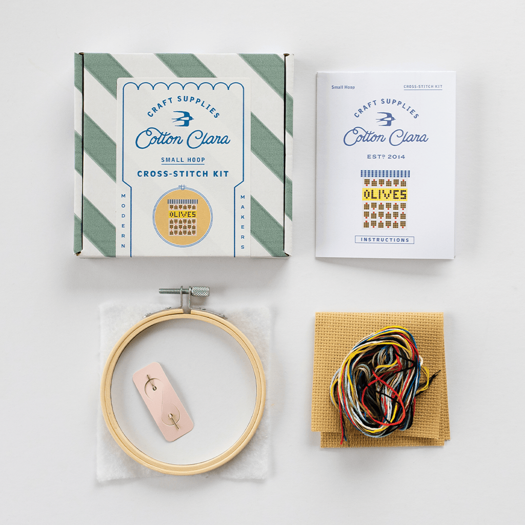 Cotton Clara Olives Cross Stitch Kit