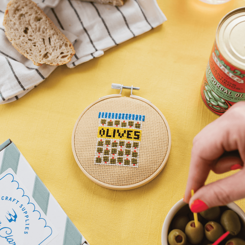 Cotton Clara Olives Cross Stitch Kit